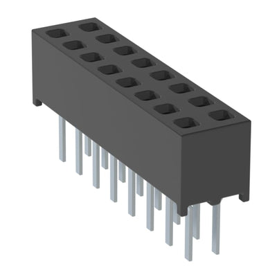 MMS-108-01-LM-DV by Samtec Inc. - CONNECTOR RECPT 16POS 0.079 GOLD PCB