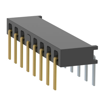 MMS-108-01-L-SH-05 by Samtec Inc. - CONNECTOR RECPT 8P 0.079 GOLD PCB R/A