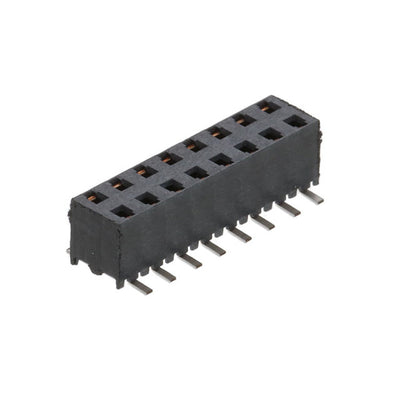 MMS-108-02-L-DV-K-TR by Samtec Inc. - CONNECTOR RECPT 16POS 0.079 GOLD SMD