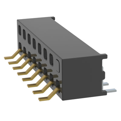 MMS-108-02-L-DH-02 by Samtec Inc. - CONNECTOR RECPT 16P 0.079 GOLD SMD R/A