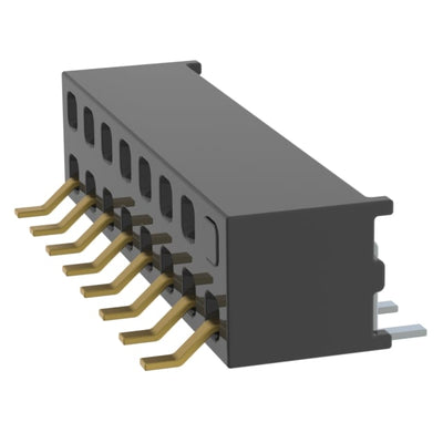 MMS-108-02-L-DH-02-TR by Samtec Inc. - CONNECTOR RECPT 16P 0.079 GOLD SMD R/A