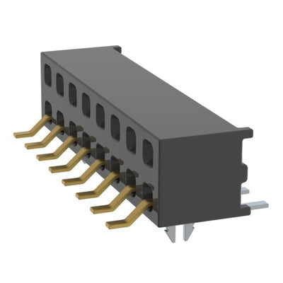 MMS-108-02-S-DH-LC by Samtec Inc. - CONNECTOR RECPT 16P 0.079 GOLD SMD R/A