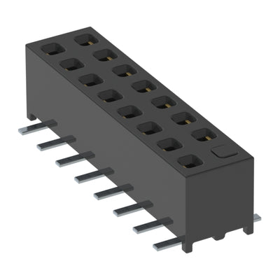 MMS-108-02-F-DV-02 by Samtec Inc. - CONNECTOR RECPT 16POS 0.079 GOLD SMD