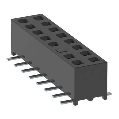 MMS-108-02-L-DV-05-TR by Samtec Inc. - CONNECTOR RECPT 16POS 0.079 GOLD SMD