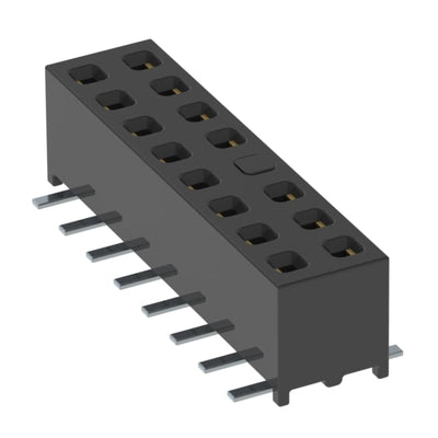 MMS-108-02-L-DV-08-K-TR by Samtec Inc. - CONNECTOR RECPT 16POS 0.079 GOLD SMD