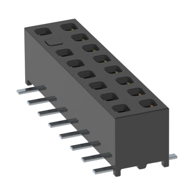 MMS-108-02-F-DV-13 by Samtec Inc. - CONNECTOR RECPT 16POS 0.079 GOLD SMD