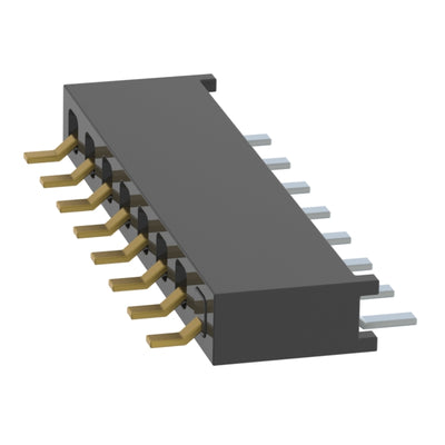 MMS-108-02-L-SH-01 by Samtec Inc. - CONNECTOR RECPT 8P 0.079 GOLD SMD R/A