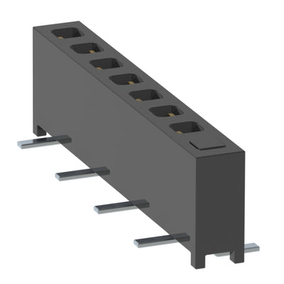 MMS-108-02-L-SV-01-TR by Samtec Inc. - CONNECTOR RECPT 8POS 0.079 GOLD SMD