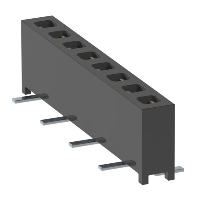 MMS-108-02-LM-SV-TR by Samtec Inc. - CONNECTOR RECPT 8POS 0.079 GOLD SMD
