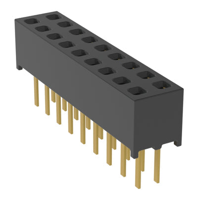 MMS-109-01-H-DV by Samtec Inc. - CONNECTOR RECPT 18POS 0.079 GOLD PCB