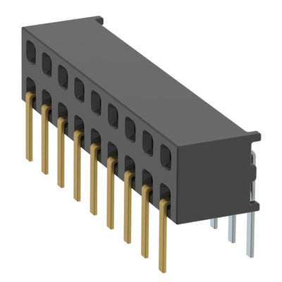 MMS-109-01-S-DH by Samtec Inc. - CONNECTOR RECPT 18P 0.079 GOLD PCB R/A