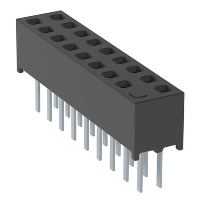 MMS-109-01-L-DV-01 by Samtec Inc. - CONNECTOR RECPT 18POS 0.079 GOLD PCB