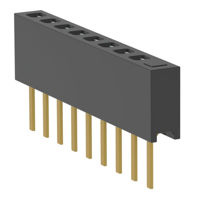 MMS-109-01-L-SV-01 by Samtec Inc. - CONNECTOR RECPT 9POS 0.079 GOLD PCB