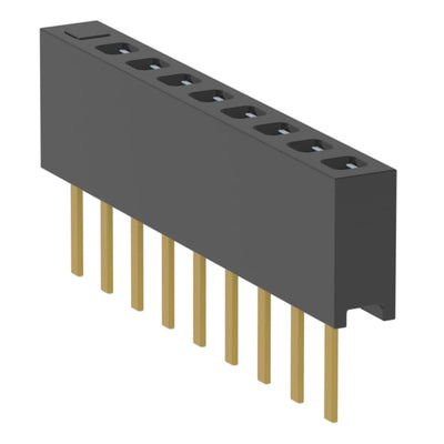 MMS-109-01-L-SV-09 by Samtec Inc. - CONNECTOR RECPT 9POS 0.079 GOLD PCB
