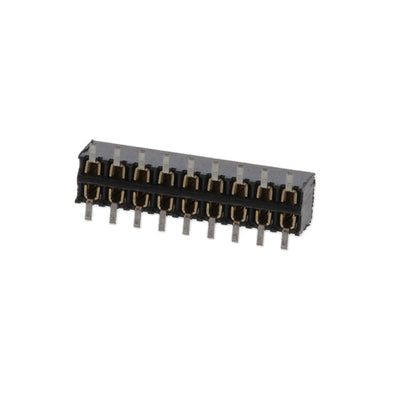 MMS-109-02-L-DV-K-TR by Samtec Inc. - CONNECTOR RECPT 18POS 0.079 GOLD SMD
