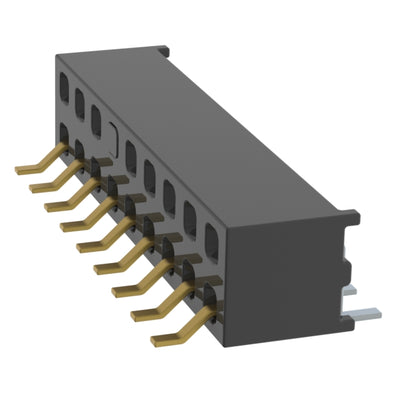 MMS-109-02-L-DH-12-TR by Samtec Inc. - CONNECTOR RECPT 18P 0.079 GOLD SMD R/A