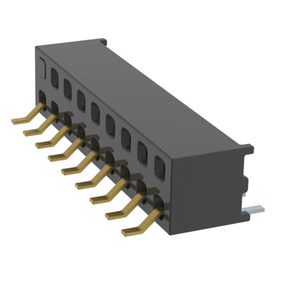 MMS-109-02-F-DH-18-TR by Samtec Inc. - CONNECTOR RECPT 18P 0.079 GOLD SMD R/A