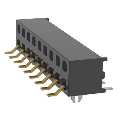 MMS-109-02-F-DH-LC by Samtec Inc. - CONNECTOR RECPT 18P 0.079 GOLD SMD R/A