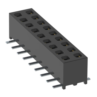 MMS-109-02-L-DV-TR by Samtec Inc. - CONNECTOR RECPT 18POS 0.079 GOLD SMD