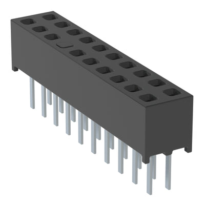 MMS-110-01-S-DV-13 by Samtec Inc. - CONNECTOR RECPT 20POS 0.079 GOLD PCB