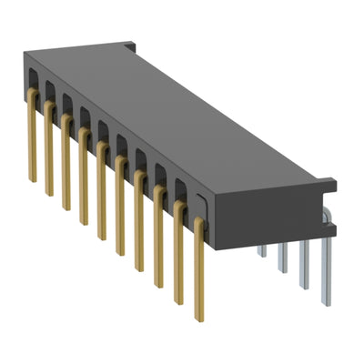MMS-110-01-F-SH-01 by Samtec Inc. - CONNECTOR RECPT 10P 0.079 GOLD PCB R/A