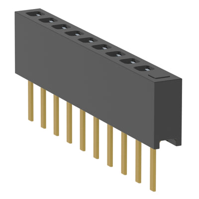 MMS-110-01-L-SV-01 by Samtec Inc. - CONNECTOR RECPT 10POS 0.079 GOLD PCB
