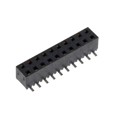 MMS-110-02-L-DV-LC by Samtec Inc. - CONNECTOR RECPT 20POS 0.079 GOLD SMD