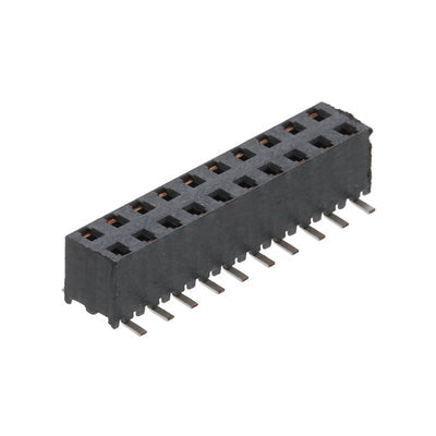 MMS-110-02-L-DV-P-TR by Samtec Inc. - CONNECTOR RECPT 20POS 0.079 GOLD SMD