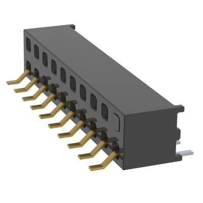 MMS-110-02-L-DH-02 by Samtec Inc. - CONNECTOR RECPT 20P 0.079 GOLD SMD R/A
