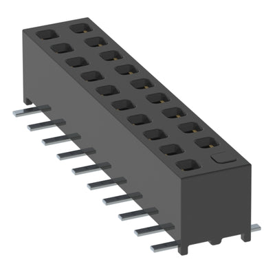 MMS-110-02-L-DV-02-K by Samtec Inc. - CONNECTOR RECPT 20POS 0.079 GOLD SMD