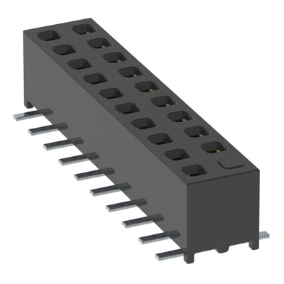 MMS-110-02-LM-DV-02-P-TR by Samtec Inc. - CONNECTOR RECPT 20POS 0.079 GOLD SMD
