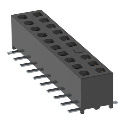 MMS-110-02-L-DV-08-K-TR by Samtec Inc. - CONNECTOR RECPT 20POS 0.079 GOLD SMD