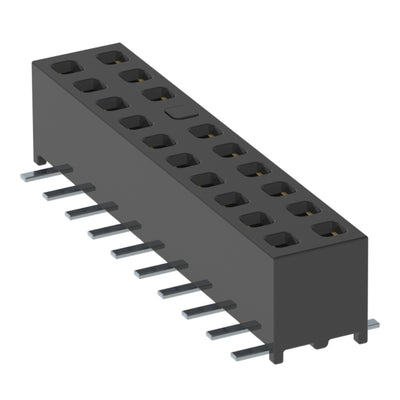 MMS-110-02-L-DV-14 by Samtec Inc. - CONNECTOR RECPT 20POS 0.079 GOLD SMD