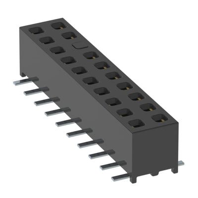 MMS-110-02-L-DV-16-TR by Samtec Inc. - CONNECTOR RECPT 20POS 0.079 GOLD SMD