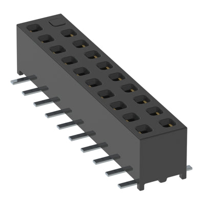MMS-110-02-L-DV-20 by Samtec Inc. - CONNECTOR RECPT 20POS 0.079 GOLD SMD