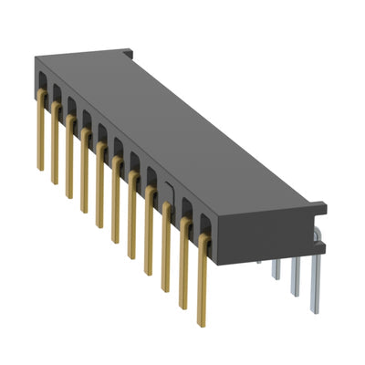 MMS-111-01-L-SH-03 by Samtec Inc. - CONNECTOR RECPT 11P 0.079 GOLD PCB R/A