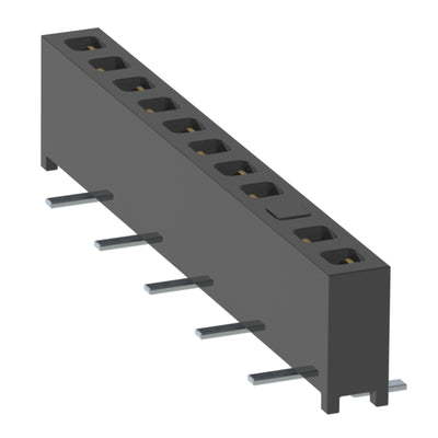 MMS-111-02-L-SV-03-P by Samtec Inc. - CONNECTOR RECPT 11POS 0.079 GOLD SMD