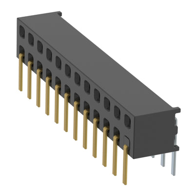 MMS-112-01-F-DH-01 by Samtec Inc. - CONNECTOR RECPT 24P 0.079 GOLD PCB R/A