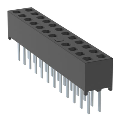 MMS-112-01-L-DV-09 by Samtec Inc. - CONNECTOR RECPT 24POS 0.079 GOLD PCB