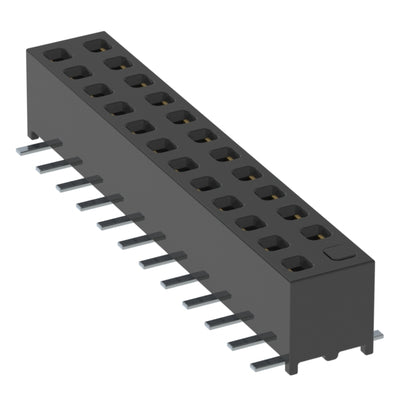 MMS-112-02-F-DV-02 by Samtec Inc. - CONNECTOR RECPT 24POS 0.079 GOLD SMD