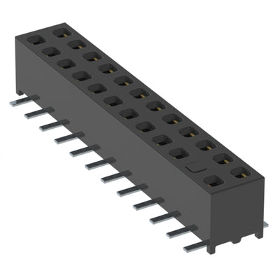 MMS-112-02-L-DV-03 by Samtec Inc. - CONNECTOR RECPT 24POS 0.079 GOLD SMD