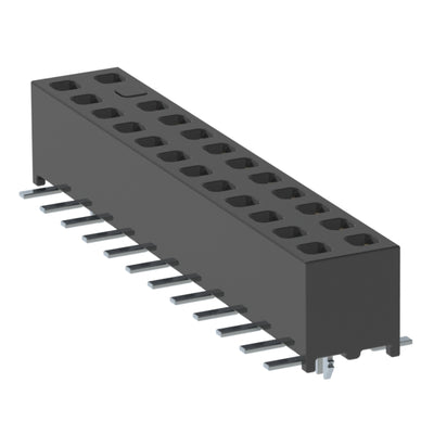 MMS-112-02-L-DV-M-LC-22-TR by Samtec Inc. - CONNECTOR RECPT 24POS 0.079 GOLD SMD