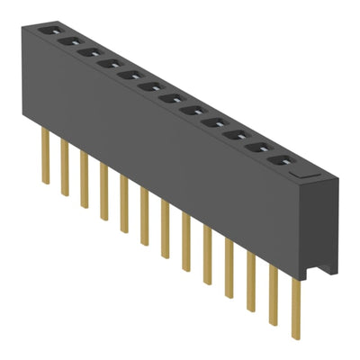 MMS-113-01-F-SV-01 by Samtec Inc. - CONNECTOR RECPT 13POS 0.079 GOLD PCB