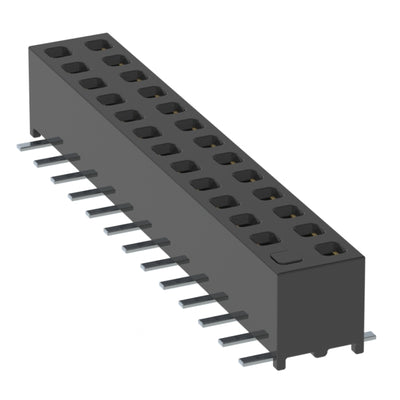MMS-113-02-L-DV-01-K by Samtec Inc. - CONNECTOR RECPT 26POS 0.079 GOLD SMD