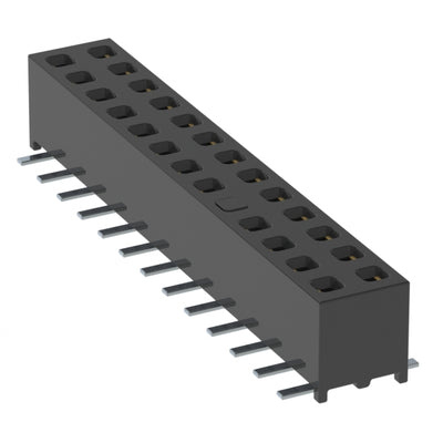 MMS-113-02-L-DV-09-M-TR by Samtec Inc. - CONNECTOR RECPT 26POS 0.079 GOLD SMD