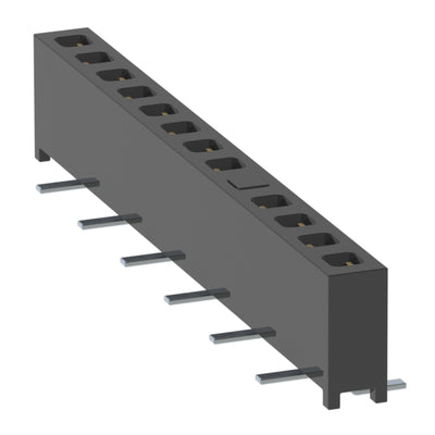 MMS-113-02-L-SV-05-P-TR by Samtec Inc. - CONNECTOR RECPT 13POS 0.079 GOLD SMD