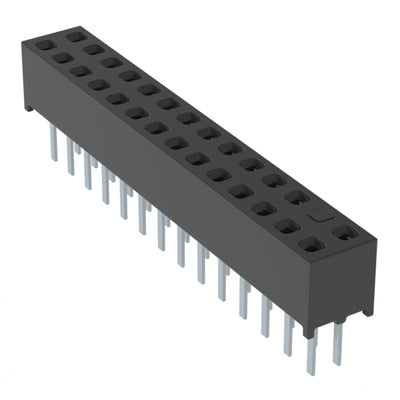 MMS-114-01-L-DV-04 by Samtec Inc. - CONNECTOR RECPT 28POS 0.079 GOLD PCB