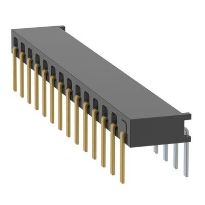 MMS-114-01-L-SH-01 by Samtec Inc. - CONNECTOR RECPT 14P 0.079 GOLD PCB R/A