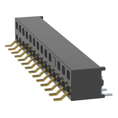 MMS-114-02-L-DH-08 by Samtec Inc. - CONNECTOR RECPT 28P 0.079 GOLD SMD R/A
