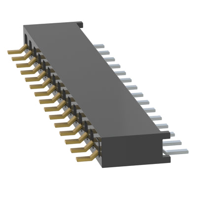 MMS-114-02-S-SH-01-TR by Samtec Inc. - CONNECTOR RECPT 14P 0.079 GOLD SMD R/A